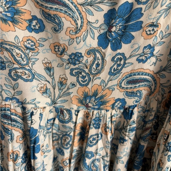 Paisley & Floral Blue Spaghetti Strap Top - Picture 6 of 6